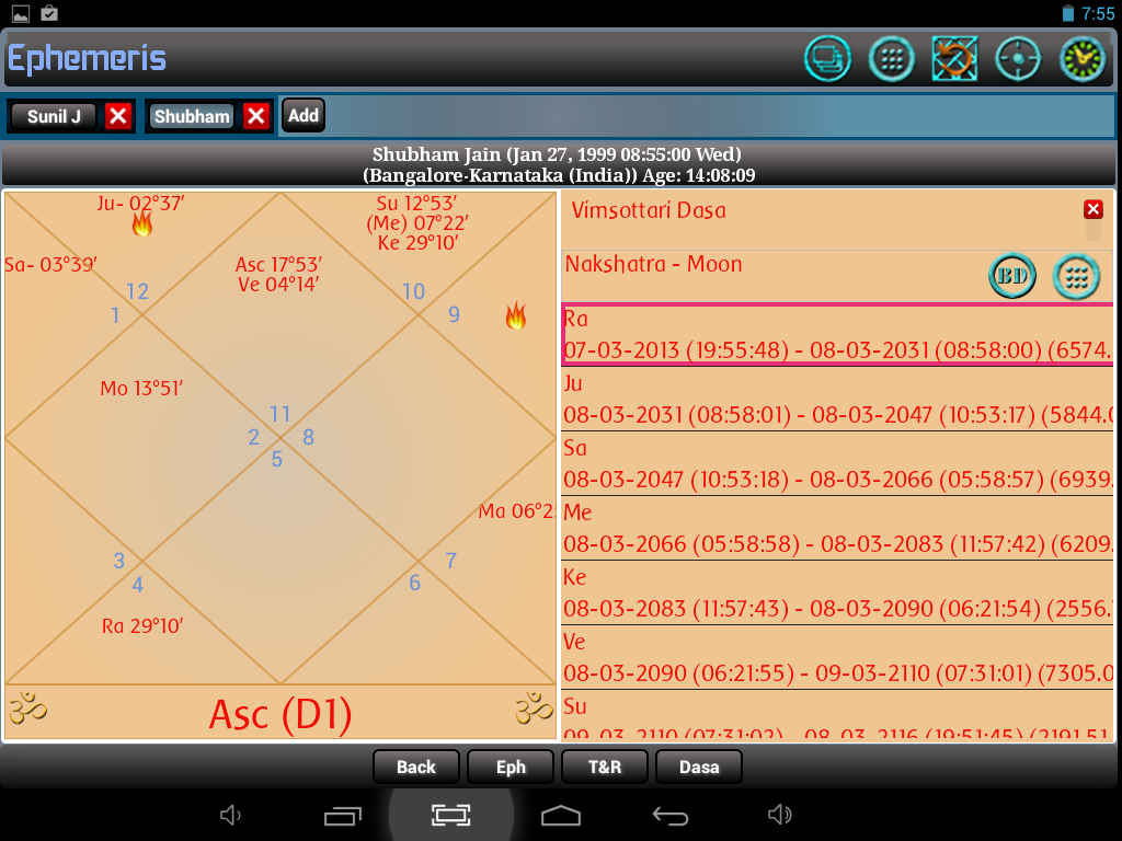 Ephemeris, Astrology Software Screenshot 11 Ephemeris, Astrology Software Screenshot 11