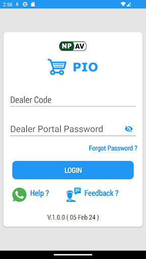 Pio T3 App Screen 2