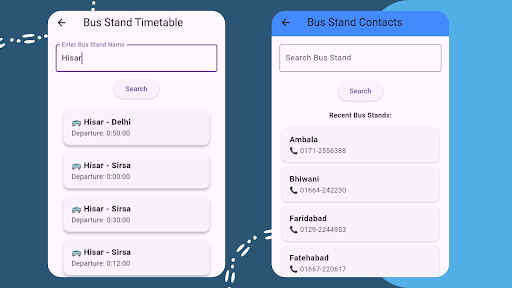 HR Roadways Bus TimeTable Info