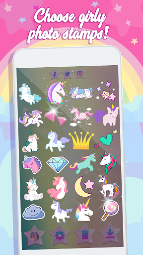Unicorn Photo Stickers - Kawaii Photo Editor