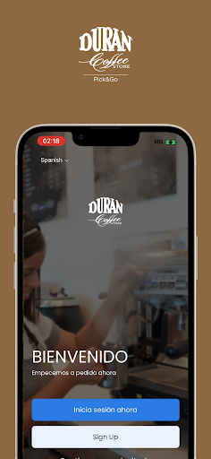 Android application Durán Coffee Store screenshort