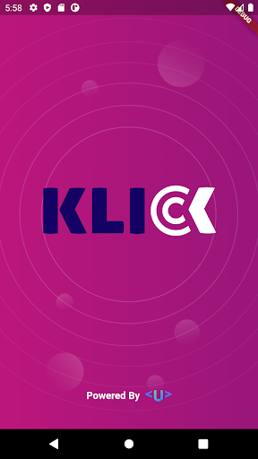 Android application Klick screenshort