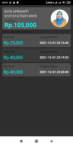 Sistem Monitor Retribusi Pasar Screen 3