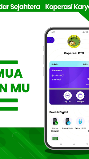 Koperasi PTS Screen 2