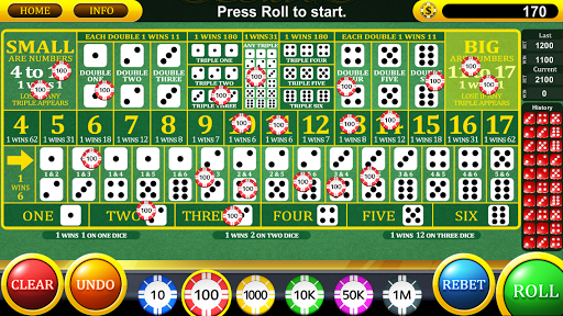 Android application Sicbo Dice screenshort