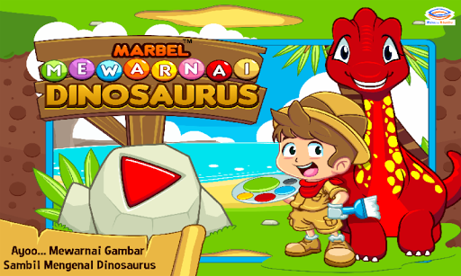 Android application Marbel Mewarnai : Dinosaurus screenshort