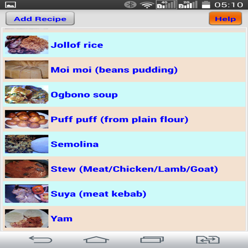 Digitised Nigerian Food Recipe  Icon