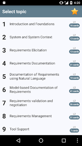 Android application CPRE-FL Flash Cards screenshort