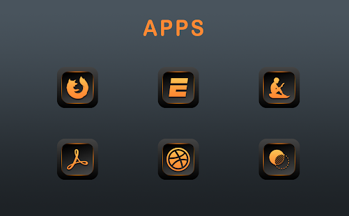 Orange Dude Icon Pack Capture d'écran