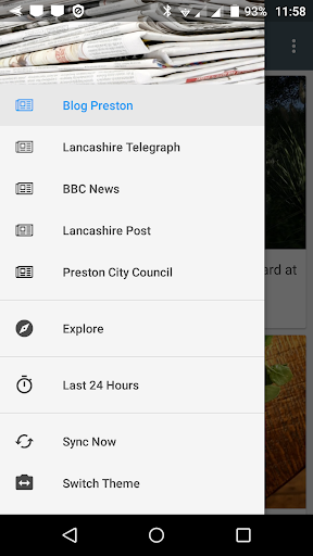 Android application Preston local news screenshort