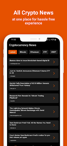Cryptocurrency News Screen 3