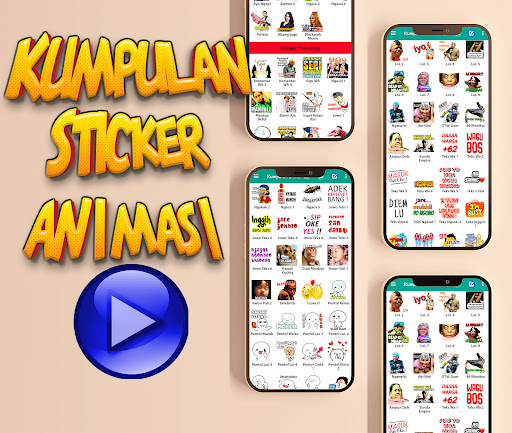 Kumpulan Stiker Lucu Animasi