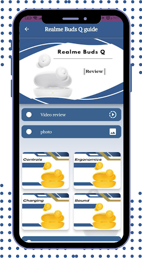 Android application Realme Buds Q guide screenshort