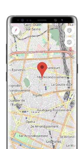 Android application Paris Offline Map screenshort