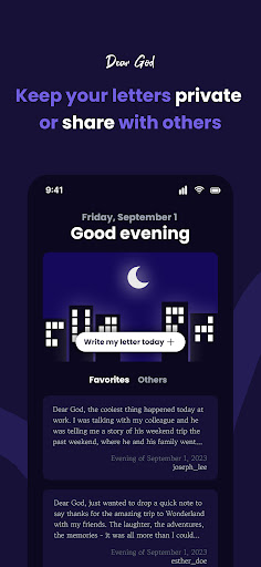 Dear God: Prayer Diary Screen 2
