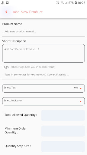 Android application Bilg seller screenshort