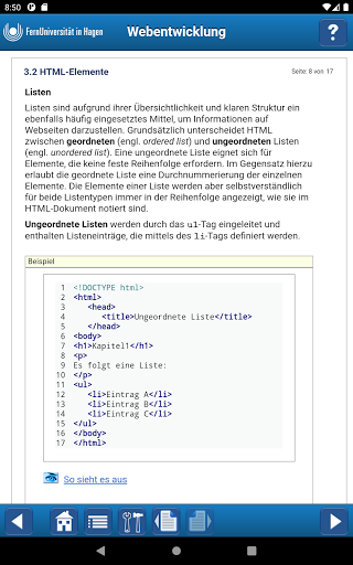 Webentwicklung Screen 3