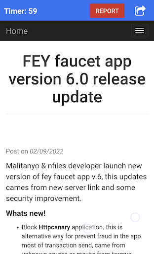 FEY faucet app