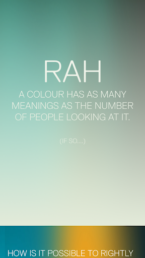 Android application RAH Colour screenshort