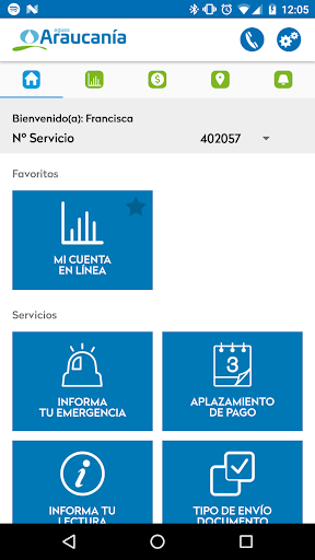 Aguas Araucanía Screen 2