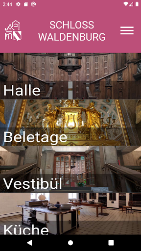 Android application Schloss Waldenburg screenshort