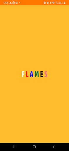 Android application FLAMES screenshort