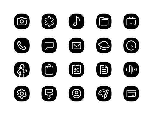 Blaux Black - Icon Pack Screen 2