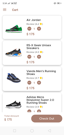 Online shoes store Screenshot