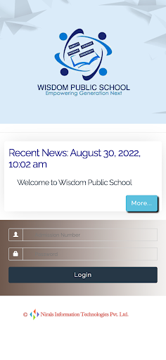 Wisdom Public School Screen 2