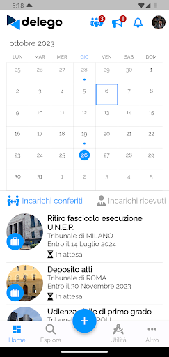 Android application Delego screenshort