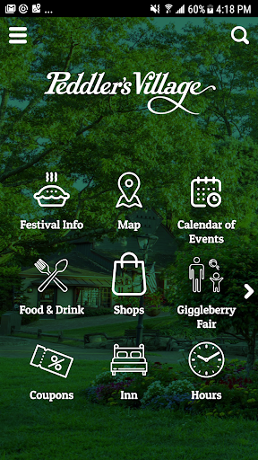 Android application Peddler's Village - Bucks Coun screenshort