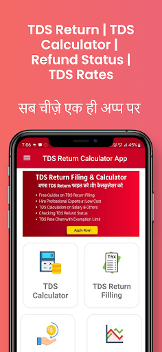 Android application TDS Return Filing & Calculator screenshort