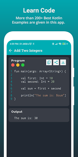 Kotlin Programs Screen 2