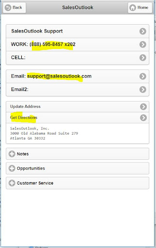 SalesOutlook CRM for Office365 Screen 3