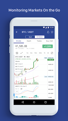 MAX Exchange - Buy Bitcoin Screen 2
