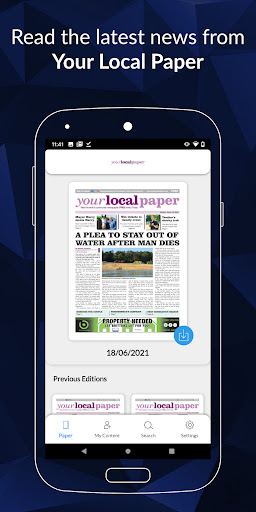Android application Your Local Paper screenshort