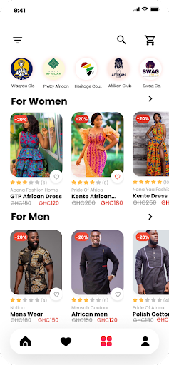 Android application BuyAfricaMade screenshort