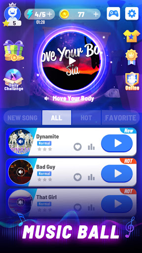 Music Ball 3D - Music Rhythm Rush Online Game 1.0.8 screenshots 2