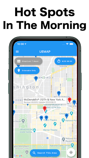 UEMAP - Restaurant Map Screen 2