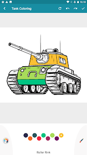 Coloring Military Tanks
