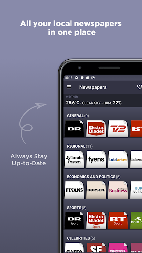 Android application Danish Newspapers screenshort