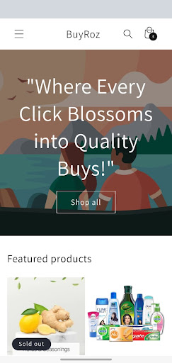 Android application BuyRoz screenshort