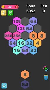 Number Merge Game - Hexa 2048