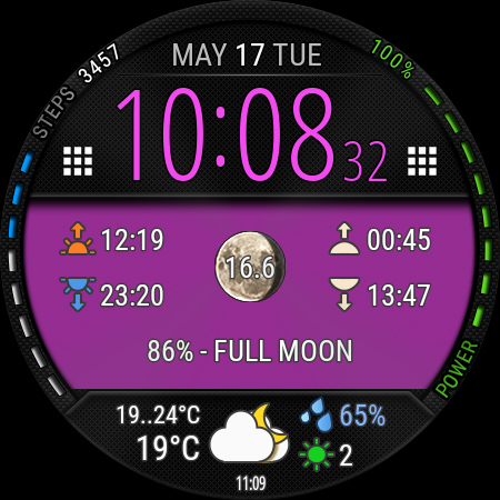 Weather watch face W1