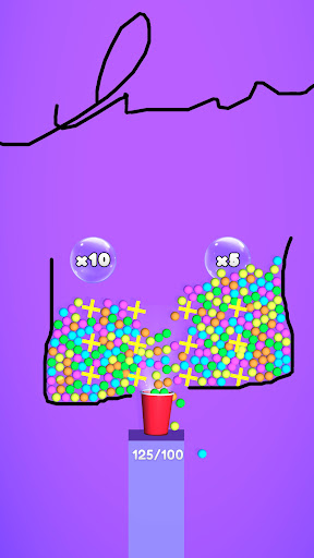 Draw to Play : Balls 3D Screen 2