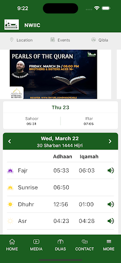 Android application NWIIC screenshort