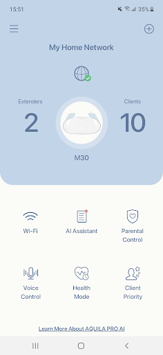 Android application AQUILA PRO AI screenshort