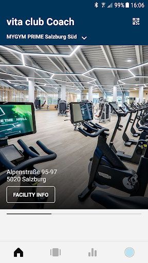 Android application MYGYM Coach screenshort