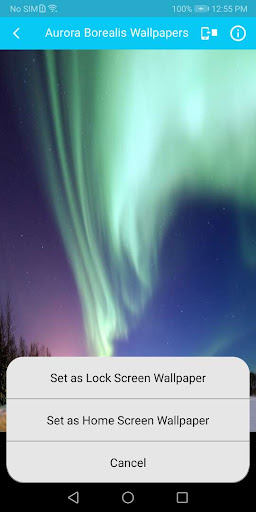 Northern Lights Wallpaper Screen 3