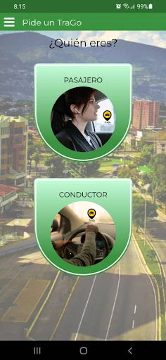 Android application TraGo Traslados screenshort